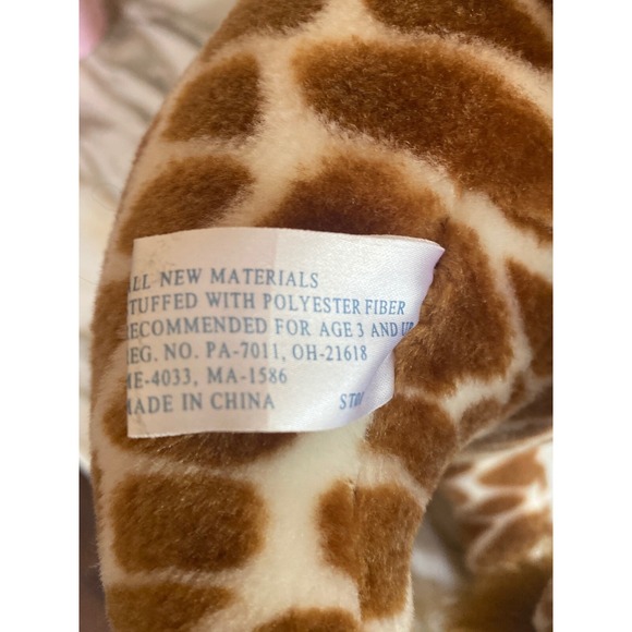 SKM Standing Giraffe Plush 22" Wired Posable Legs - Picture 6 of 6